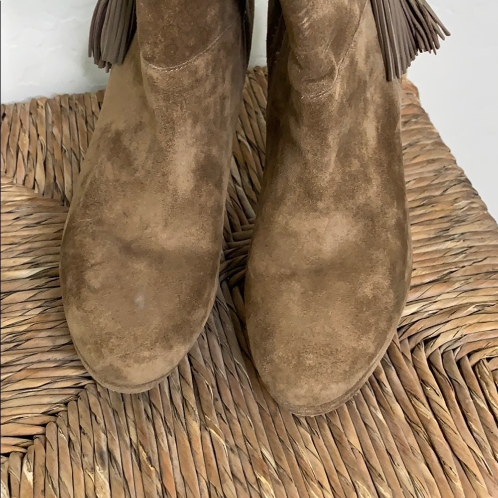 Via Spiga brown suede booties size 5.5 🔥 - Picture 3 of 5